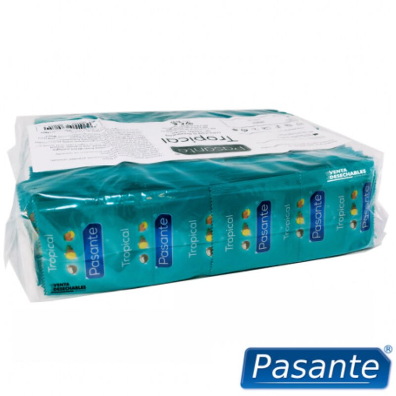 PASANTE PRESERVATIVOS SABORES TROPICAL BOLSA...