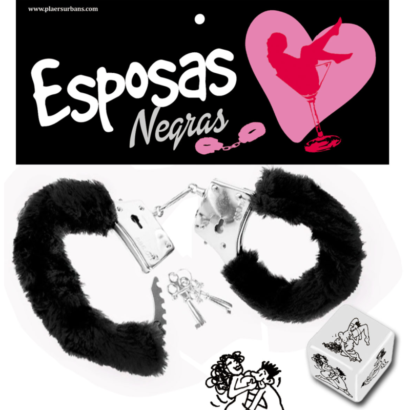 PACK ESPOSAS Y DADO POSTURAS NEGRO