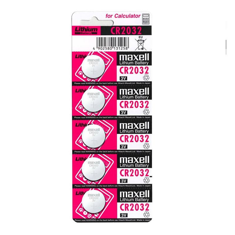 MAXELL - PILA BOTÓN LITIO CR2032 3V - BLISTER 5...