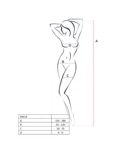PASSION WOMAN BS014 BODYSTOCKING ROJO TALLA UNICA 2