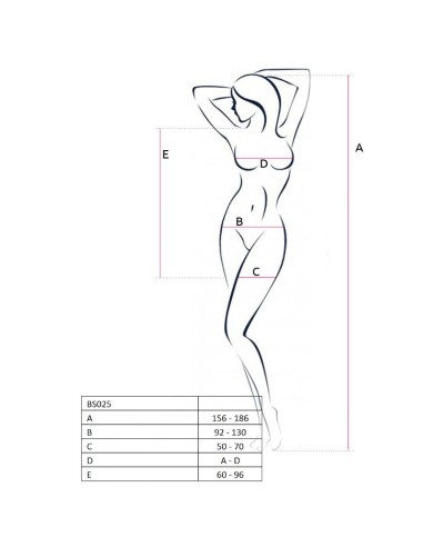PASSION WOMAN BS025 BODYSTOCKING ESTILO VESTIDO...