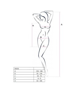 PASSION WOMAN BS026 BODYSTOCKING ESTILO VESTIDO BLANCO... 2