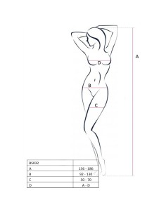 PASSION WOMAN BS032 BODYSTOCKING ROJO TALLA UNICA 2