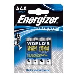 ENERGIZER ULTIMATE LITHIUM PILA LITIO AAA L92 LR03 1,5V...