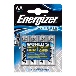 ENERGIZER ULTIMATE LITHIUM PILA LITIO AA L91 LR6 1,5V...