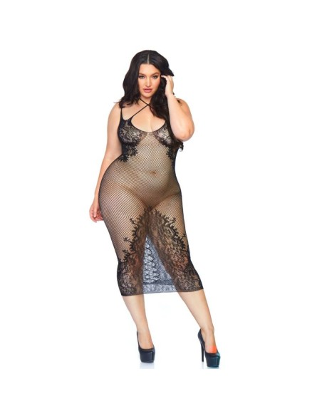LEG AVENUE VESTIDO EN CUERPO DE RED 1X-2X