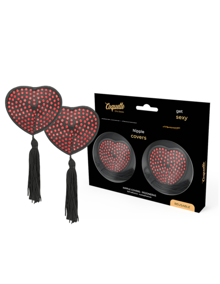 COQUETTE CHIC DESIRE CUBRE PEZONES ROJO / NEGRO
