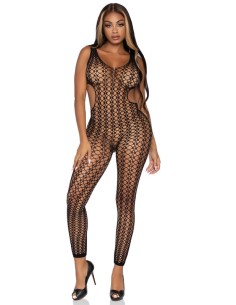 LEG AVENUE LATTICE NET BODYSTOCKING ONE SIZE 2