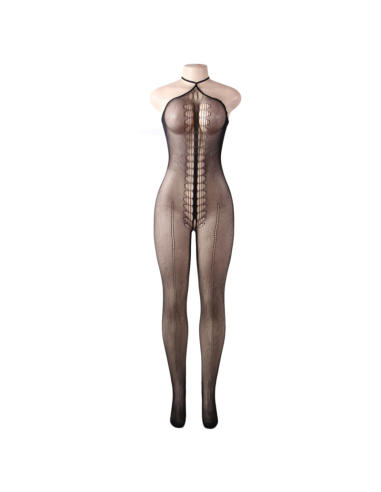 QUEEN LINGERIE BODYSTOCKING CUELLO HALTER S-L