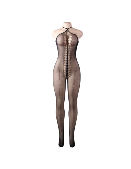 QUEEN LINGERIE BODYSTOCKING CUELLO HALTER S-L