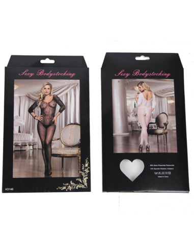 QUEEN LINGERIE BODYSTOCKING CON ABERTURA MANGA...