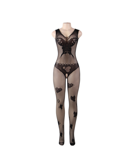 QUEEN LINGERIE BODYSTOCKING BORDADOS MARIPOSA S-L