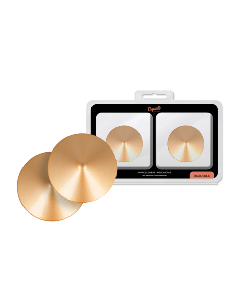 COQUETTE CHIC DESIRE CUBRE PEZONES - CIRCULOS DORADOS