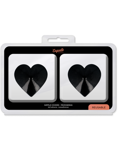 COQUETTE CHIC DESIRE CUBRE PEZONES - CORAZONES NEGROS