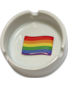 PRIDE - CENICERO REDONDO BANDERA LGBT 8 mm