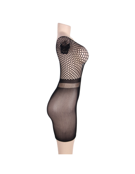 QUEEN LINGERIE VESTIDO CUERPO DE RED MANGA CORTA S-L