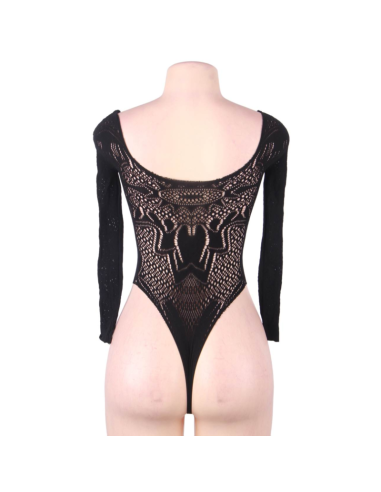 QUEEN LINGERIE LONG SLEEVE TEDDY S-L