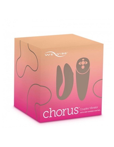 WE VIBE CHORUS VIBRADOR PAREJAS CON CONTROL SQUEEZE ROSA