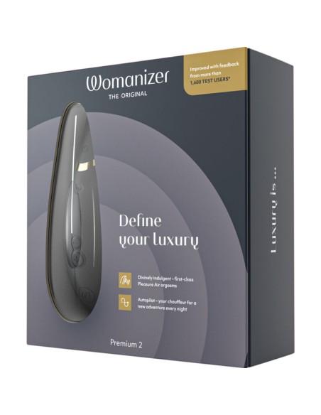 WOMANIZER - PREMIUM 2 ESTIMULADOR DE CLÍTORIS NEGRO