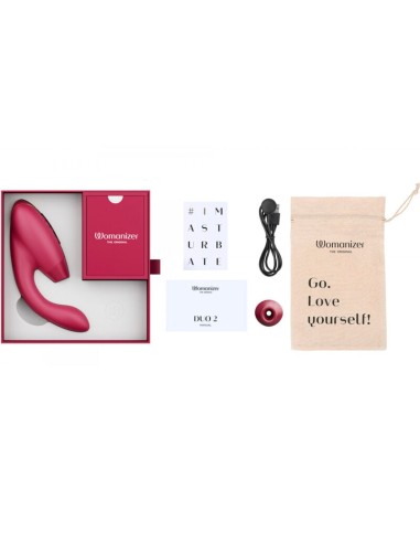 WOMANIZER - DUO 2 ESTIMULADOR BURDEOS