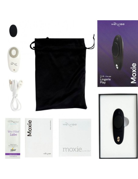 WE-VIBE - MOXIE + VIBRADOR CLÍTORIS NEGRO