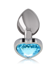 INTENSE - PLUG ANAL METAL ALUMINIO CORAZÓN AZUL TALLA S 2