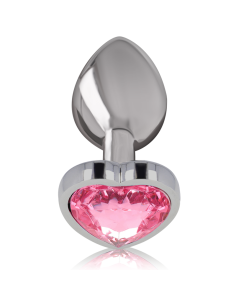 INTENSE - PLUG ANAL METAL ALUMINIO CORAZÓN ROSA TALLA M 2