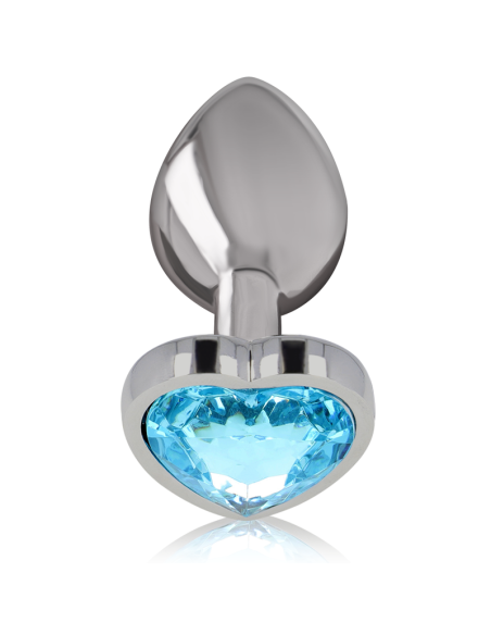 INTENSE - PLUG ANAL METAL ALUMINIO CORAZÓN AZUL TALLA M