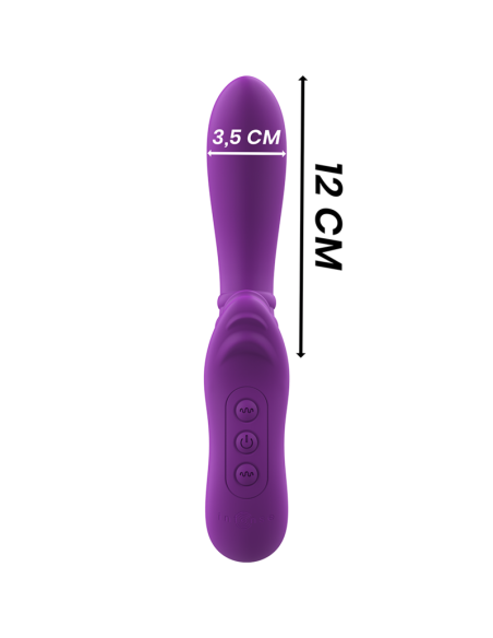 INTENSE - HARRY VIBRADOR FLEXIBLE CON LENGUA MORADO