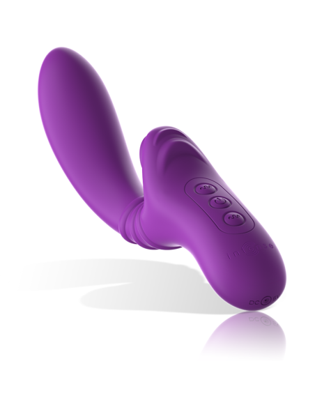 INTENSE - HARRY VIBRADOR FLEXIBLE CON LENGUA MORADO