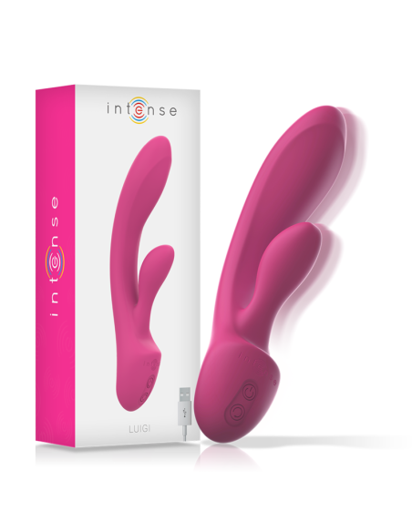 INTENSE - LUIGI VIBRADOR RABBIT SILICONA LIQUIDA ROSA