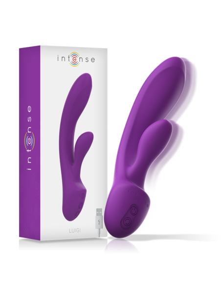 INTENSE - LUIGI VIBRADOR RABBIT SILICONA LIQUIDA MORADO