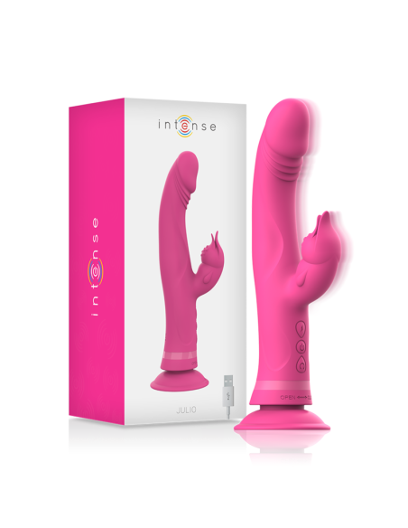 INTENSE - JULIO VIBRADOR RABBIT SILICONA ROSA