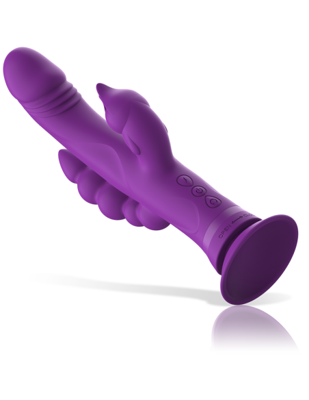 INTENSE - CASANOVA VIBRADOR RABBIT SILICONA TRIPLE MOTOR MORADO