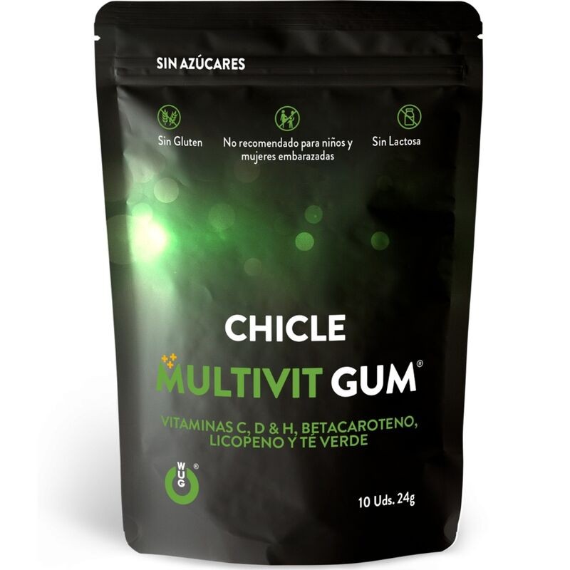 WUG GUM MULTIVIT CHICLE VITAMINA C, H, D,...
