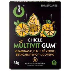 WUG GUM MULTIVIT CHICLE VITAMINA C, H, D, BETACAROTENO,... 2