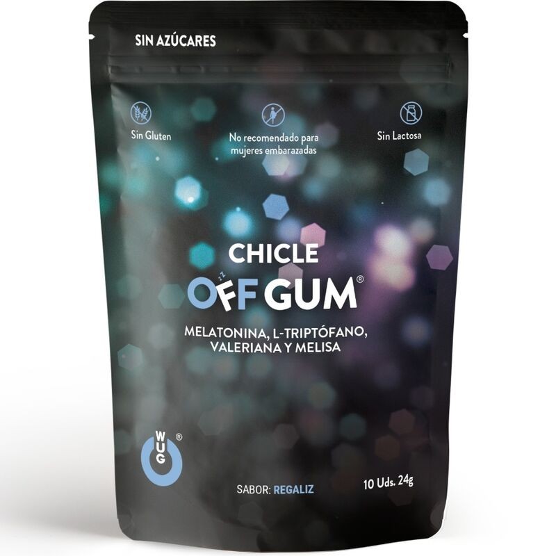 WUG GUM OFF CHICLE VALERIANA, TRIPTÓFANO,...