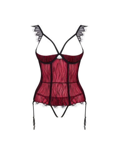 OBSESSIVE - DENISSA CORSET Y TANGA XS/S