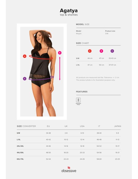 OBSESSIVE - AGATYA SET DOS PIEZAS S/M