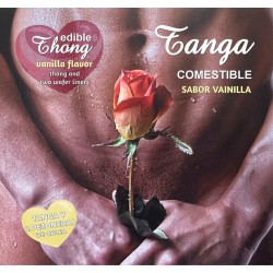 HOTFLOWERS - MEN''S THONG + 2 VANILLA WAFER NIPPLE...