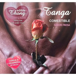 HOTFLOWERS - MEN''S THONG+ 2 STRAWBERRY WAFER NIPPLE...