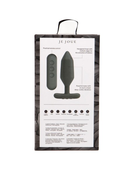 JE JOUE - ONYX PLUG ANAL VIBRADOR NEGRO