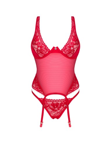 OBSESSIVE - LACELOVE CORSET ROJO XS/S