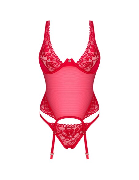 OBSESSIVE - LACELOVE CORSET ROJO XS/S