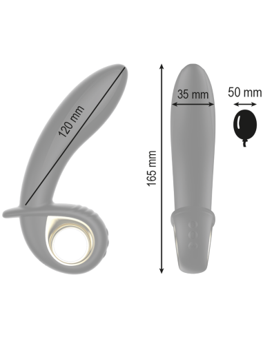 IBIZA POTENTE VIBRADOR HINCHABLE ANAL/VAGINAL...