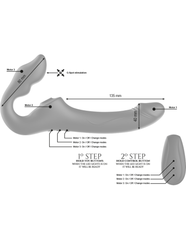 IBIZA VIBRADOR STRAPLESS CONTROL REMOTO 3...