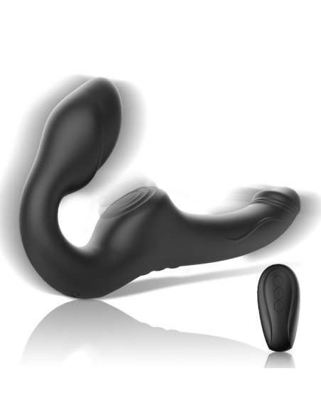 IBIZA - VIBRADOR STRAPLESS CON PULSADOR CONTROL REMOTO 3 MOTORES 1000 COMBINACIONES.
