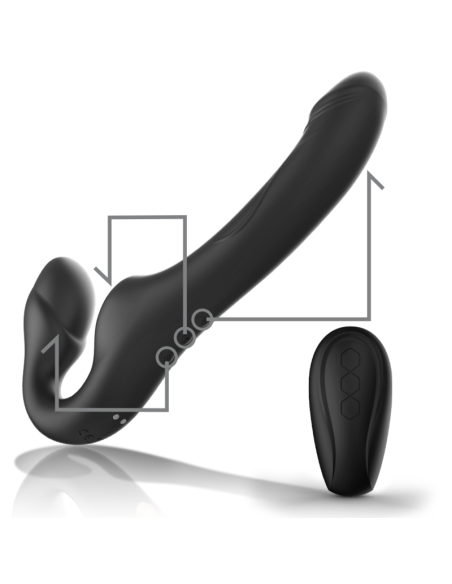 IBIZA - VIBRADOR STRAPLESS CON PULSADOR CONTROL REMOTO 3 MOTORES 1000 COMBINACIONES.