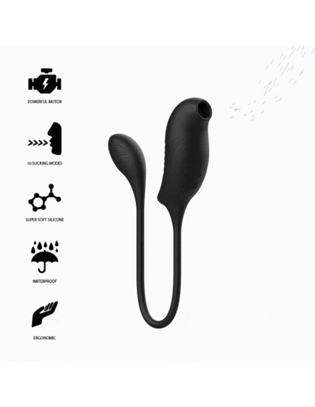 IBIZA ESTIMULADOR CON SUCCIONADOR MAGIC CLITORIS Y VIBRACION