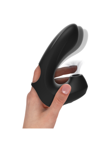 IBIZA - POTENTE DEDAL VIBRADOR MAS SUCCIONADOR
